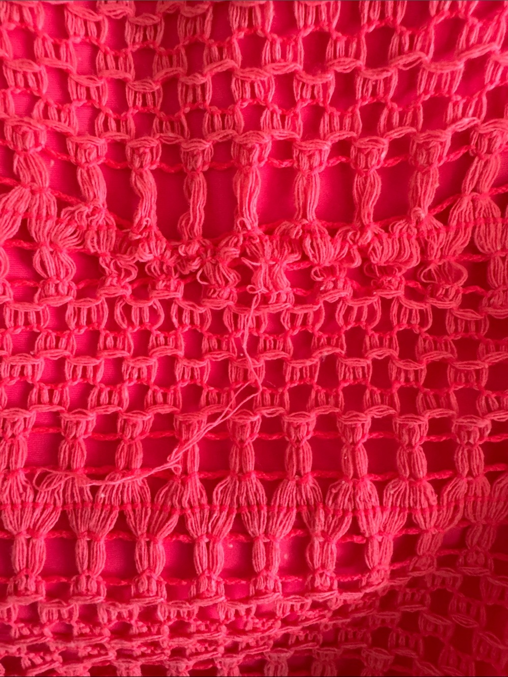 PatBO Resort Crochet Cutout Maxi Dress Coral Size 6 - Picture 9 of 11